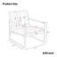 Chaise d'appoint avec repose-pieds