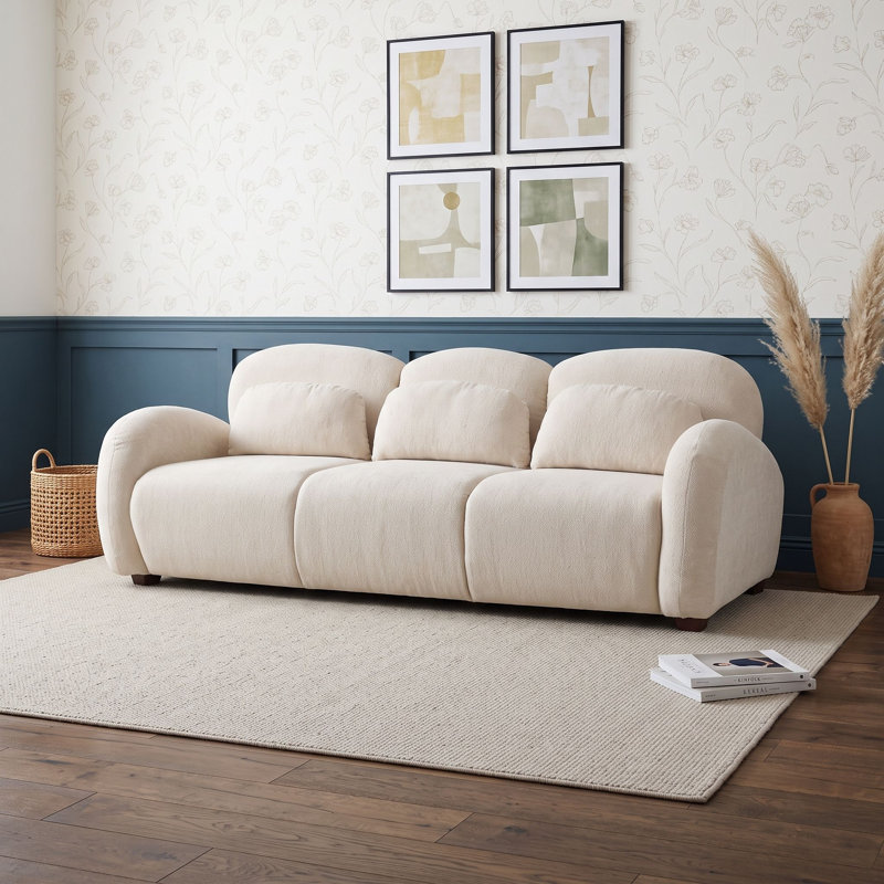 Sofa 3 places rembourré avec 3 coussins