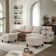 100.79" Large U Shaped Sofa with 2 Storage Ottomans