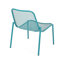 Chaises empilables Modern, bleu sarcelle, pieds inclinés, l 26 po x P 21,8 po, structure en fer pour l'extérieur, siège charmant, couleur