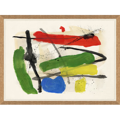 60's Pop Art '- Peinture encadrée sur papier