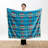 Turquoise Southwest Plush throw