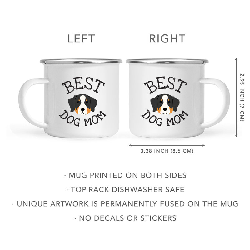 Tasse de camping Best Dog Mom, Bouvier bernois