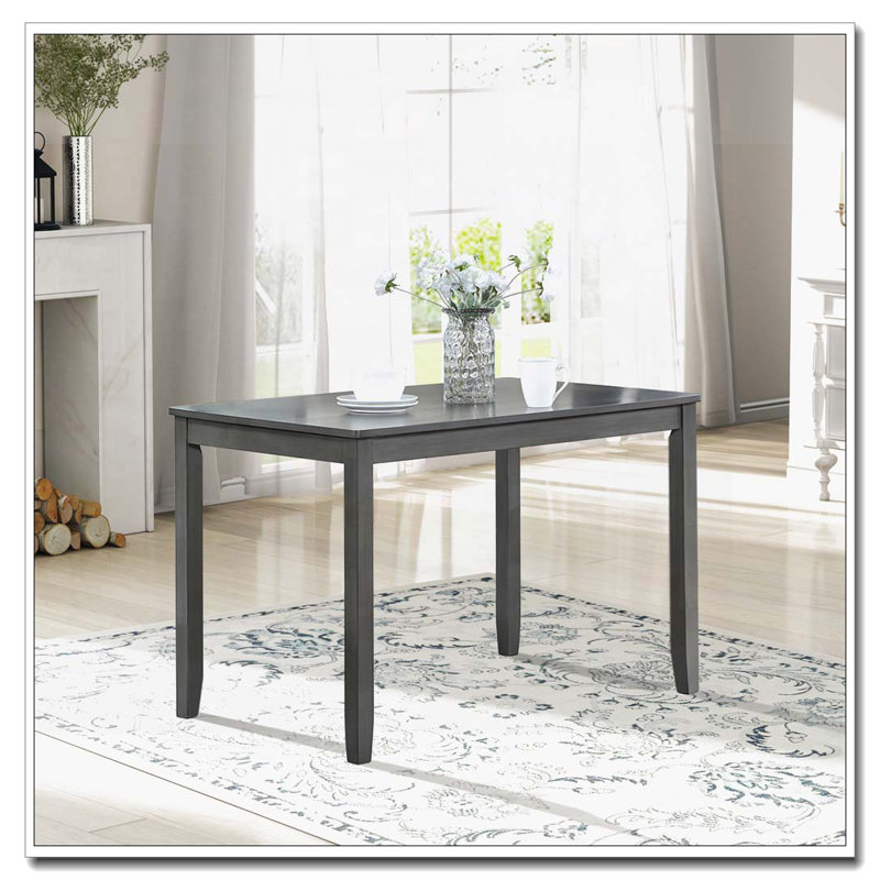 Wooden Dining Rectangular Table, Kitchen Table for Small Space, 4 Person Dining Table, Gray
ONLY THE TABLE