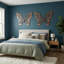 Butterfly Wall Art, Copper/Black, Metal-455109098