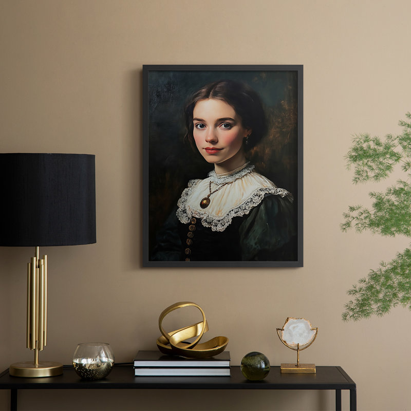 Série CXCVI WOMEN - reproduction encadrée de qualité supérieure - prête à être accrochée - aucun clou requis