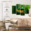 Brametta vert, jaune, poisson Betta
