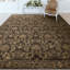 Tapis brun et brun de haute qualité noué à la main-50231250