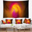 Sphère misty rose jaune abstrait sur tapisserie noir-28498089