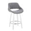 Tabouret de bar pivotant contemporain avec repose-pieds - ensemble de 2-801842569