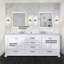 Meuble-lavabo double 80 po X P 22 po D et 30 po Miroirs
