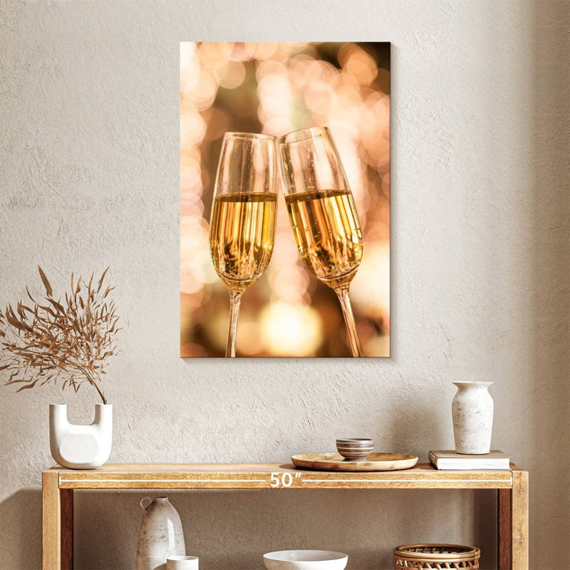 Yarlin Champagne Cheers, 36" H x 24" W