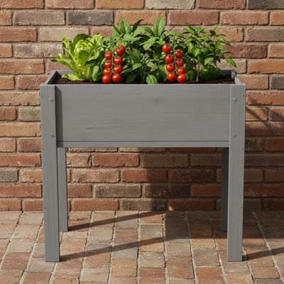 Elevated Wooden Raised Garden Bed With Legs For Outdoor Vegetables, Herbs, And Flowers | Gift Idea