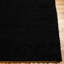 Black Modern Shaggy Rug, Plain Anti Slip Easy to Clean Rug For Living Room, Dining Room, Bedroom, Kitchen-1227508813