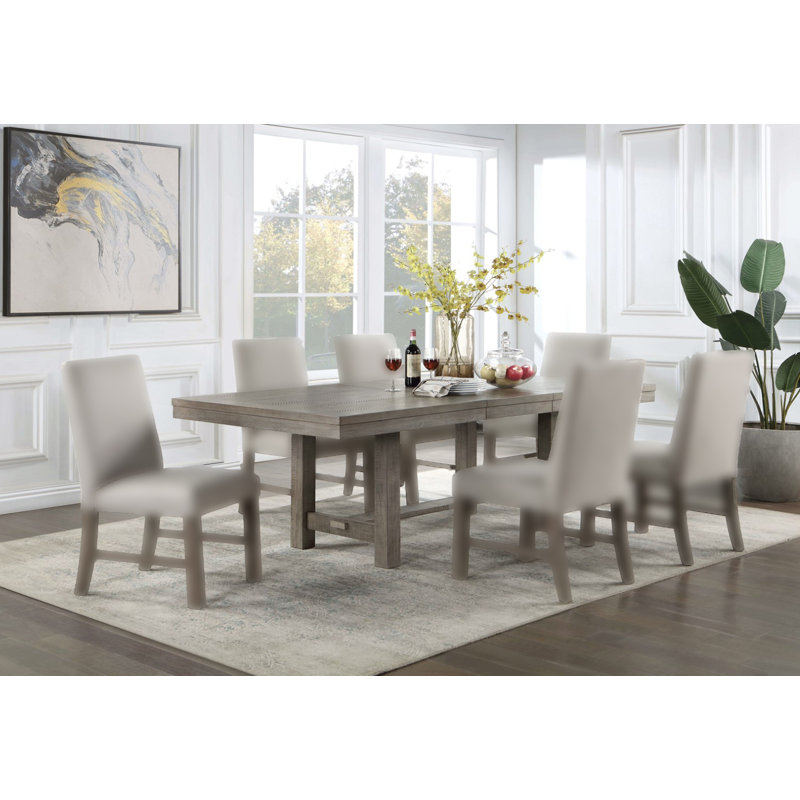 84" W Rustic Dining Table W/ 1 X 18 Leaf