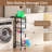 4 Tier Slim Rolling Storage Cart With Pull-Out Baskets, Narrow S...