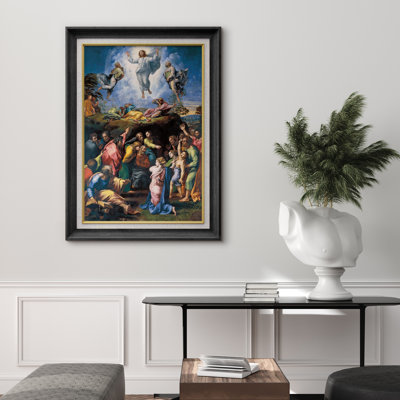 Transfiguration of Christ Renaissance Artwork, Biblical Glory Angelic Pictures, Framed Canvas Giclee Print Wall Art
