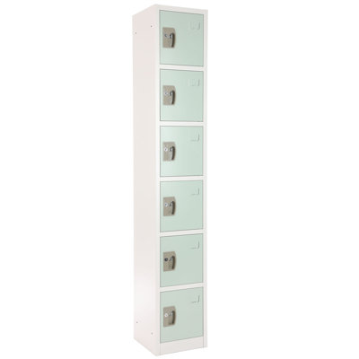 72" Steel 6-Tier Key Lock Storage Locker