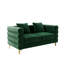 Causeuse en velours 58 po avec pattes dorées 58 po Modern -1115391694