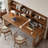 Walnut Rectangular Solid Wood Writing desk-825841816