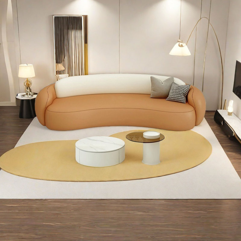 Aisyah, Orange / blanc cassé