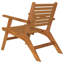 Chaise de patio avec coussin Jacia Acacia