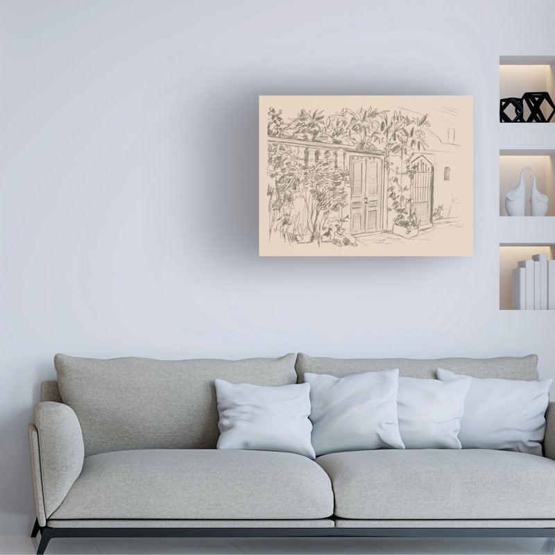 Illustration City Sketches IV sur toile, H 14 po x l 19 po x P 2 po