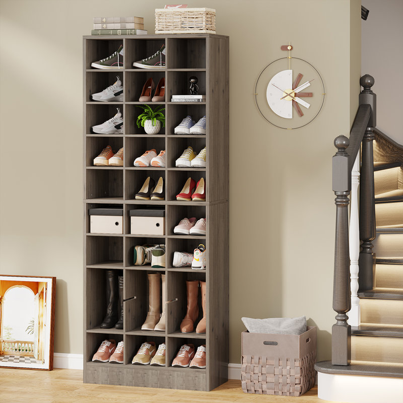 Rangement à chaussures 30 paires, Gris