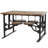 Teak Wood Dining Table with Attached Seats-94225242-94225240-94225241
