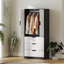 Keiralyn 2 Door Manufactured Wood Wardrobe-1049782000