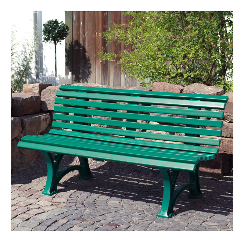 Banc de jardin en PVC Hampstead, Vert