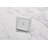 MINIATURE Premium Porcelain Square Plate with Rim, 4.4x4.4"
