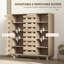 Armoire à chaussures avec armoire à 5 niveaux et 5 tablettes ouvertes, -647025796