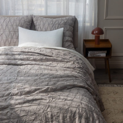 Asher Silver Birch King Quilt Set
