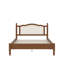 Ensemble de chambre à coucher 3 pièces avec cadre de lit en bois, 1 table de chevet rétro et 1 coiffeuse de maquillage avec tabouret-748974186-748974183