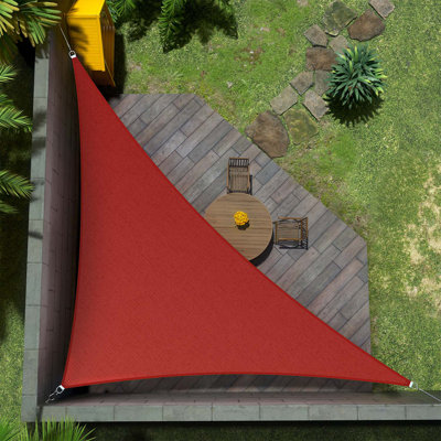 Amgo Right Triangle Sun Shade Sail 200 GSM, 95% UV Blockage
