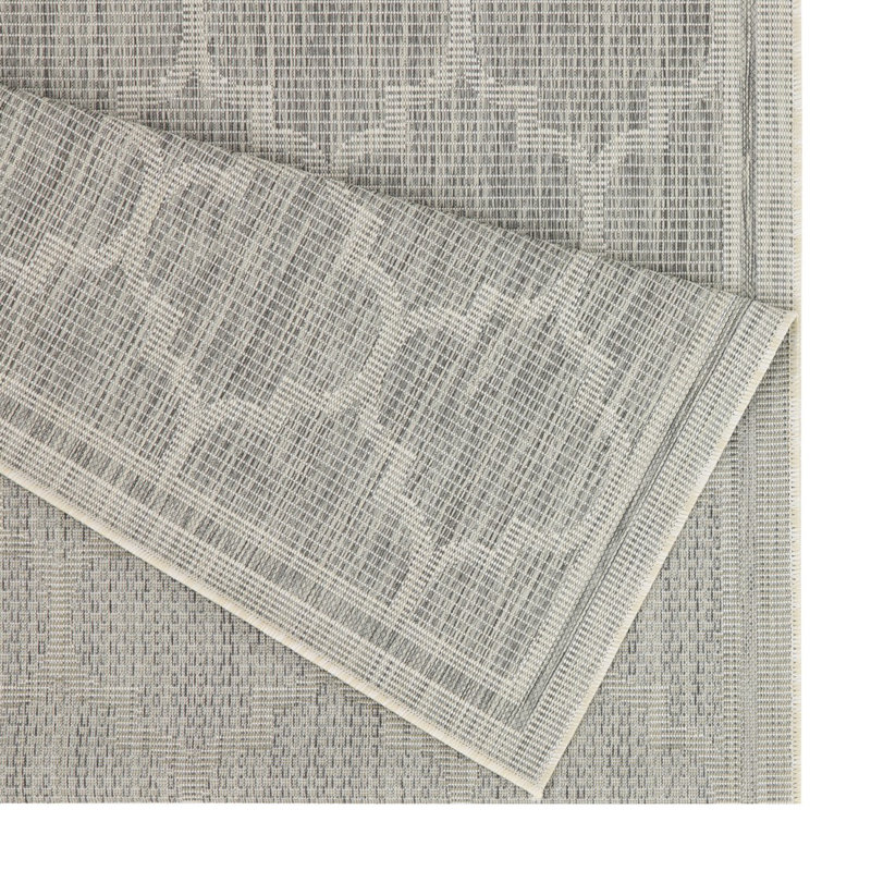 Sunshine GC_HAR2006 Silver 5 Ft. 3 In. X 7 Ft. 3 In. Indoor/Outdoor Area Rug