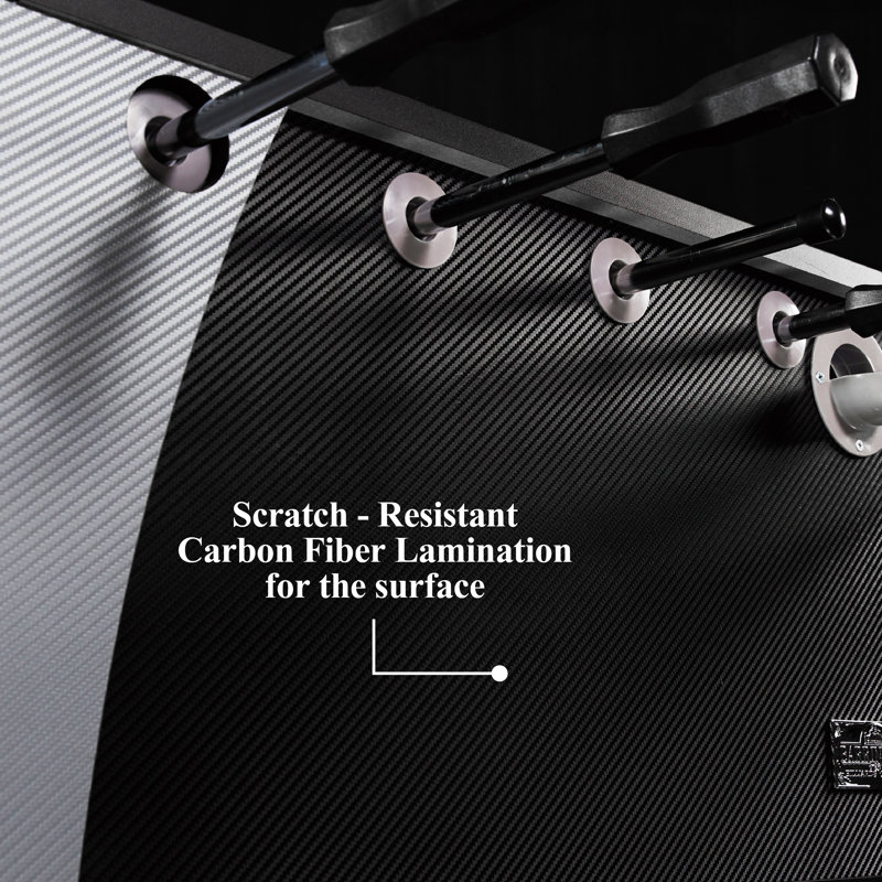 Barrington 58'' Gray Carbon Fiber Foosball Table