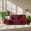 Canapé 3 places en velours Snowfleece l 82 po x P 29,5 po x H 35,4 po
