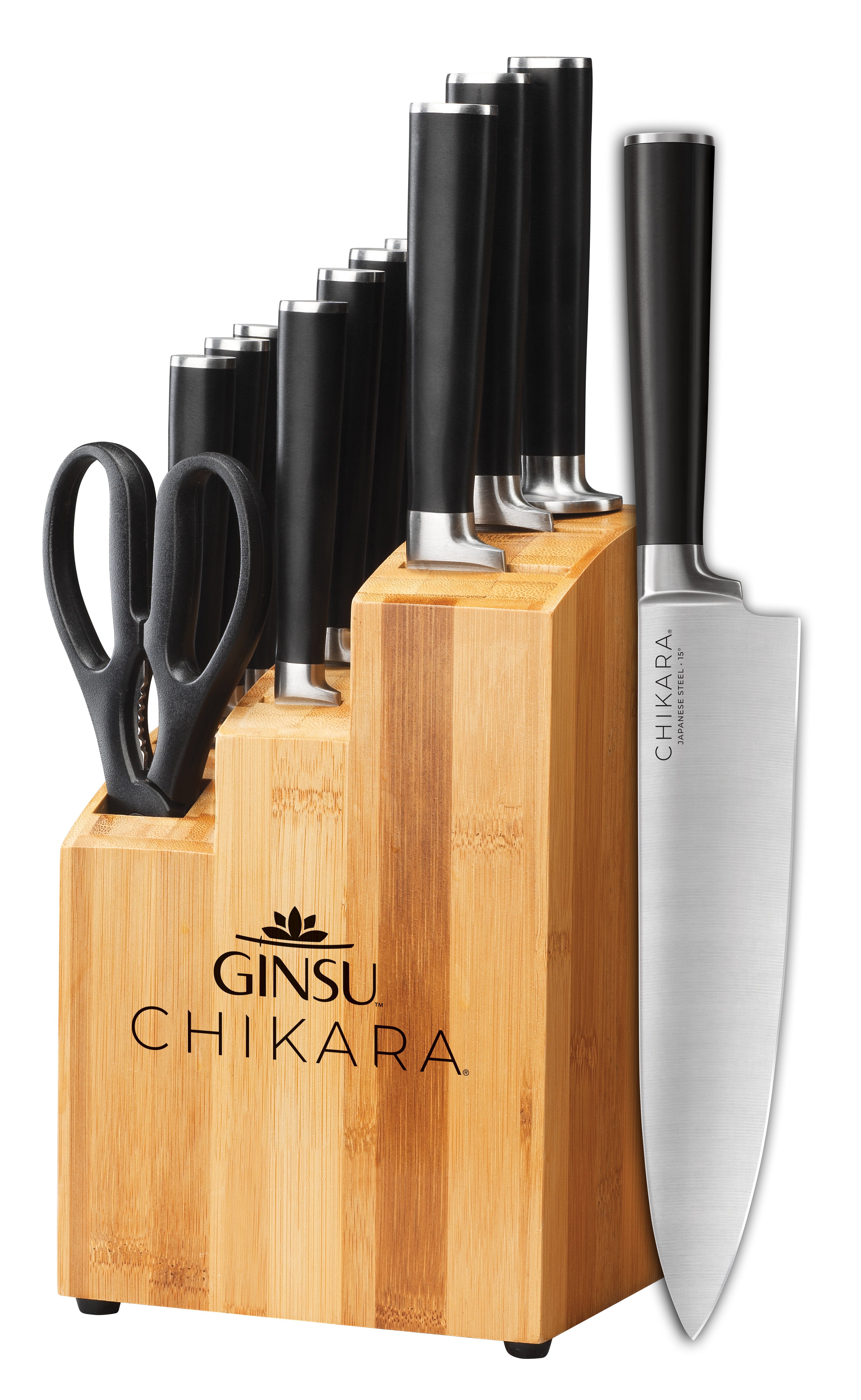 Ginsu Chikara Series 12 Piece High Carbon Stainless Steel Knife
