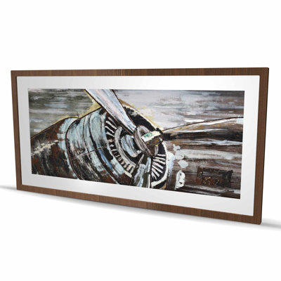 Airplane Propeller - Black Framed Matted Print | Home Decor