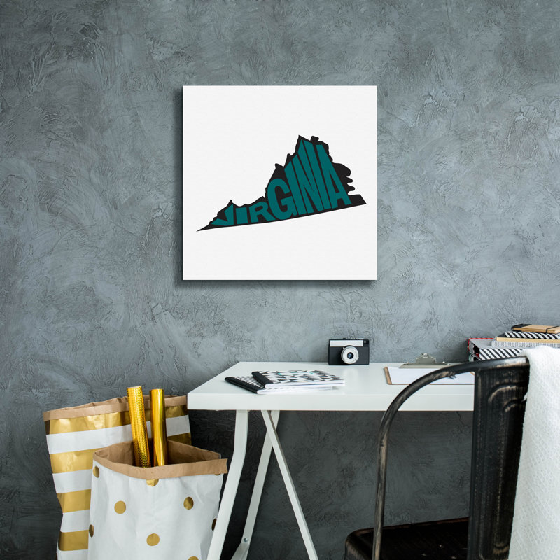 «Epic Graffiti» «Virginia 2» par Art Licensing Studio, art mural sur toile, 26 po x 26 po, H 18 po x l 18 po x P 0,75 po
