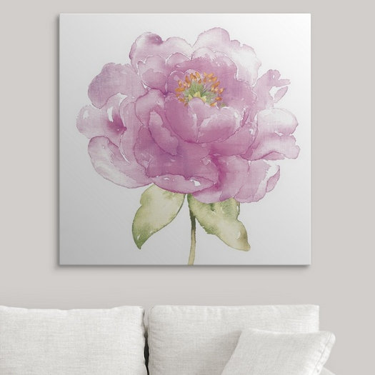 « ii », reproduction d’art Water Flower, H 35 po x l 35 po x P 1,5 po, Toile