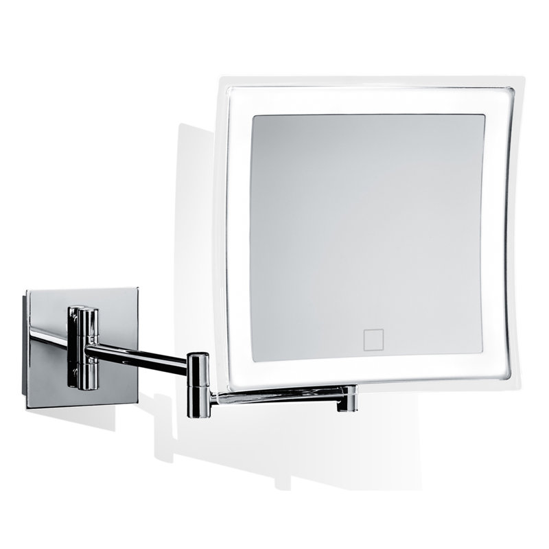 Spiegel Metal Lighted Wall Mirror, 9.4" H x 16.5" W x 14.6" D