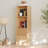 2-Tier Cube Bookshelf Storage Cabinet With Double Drawer And Shelf