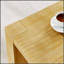Table d'appoint rectangulaire en MDF de 35,5 cm (14 pouces), design moderne pour le salon et la chambre, couleur naturelle, robuste et facile à nettoyer