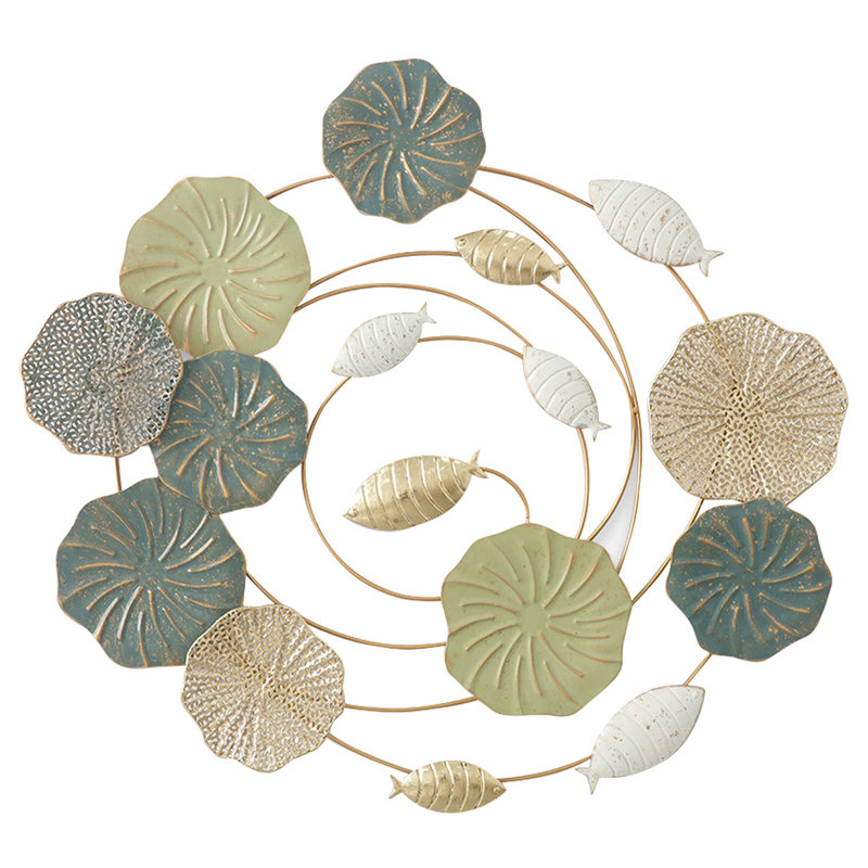 Coastal Plants & Flowers Wall Decor on Metal