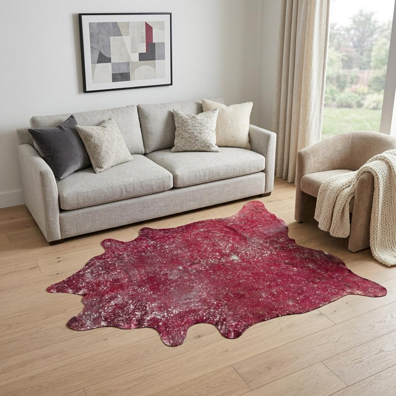 Syanna Hand Knotted Cowhide Indoor Rug