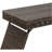 Portable Folding Wicker Table, Brown
