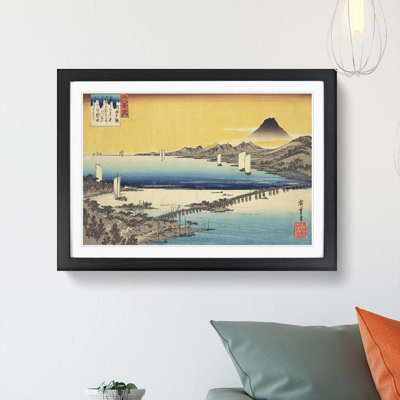 Long Bridge of Seta by Utagawa Hiroshige - Picture Frame Painting Print